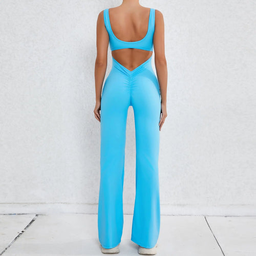 Backless Flare Jumpsuit