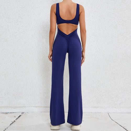 Backless Flare Jumpsuit