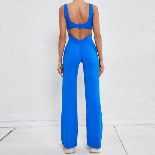 Backless Flare Jumpsuit